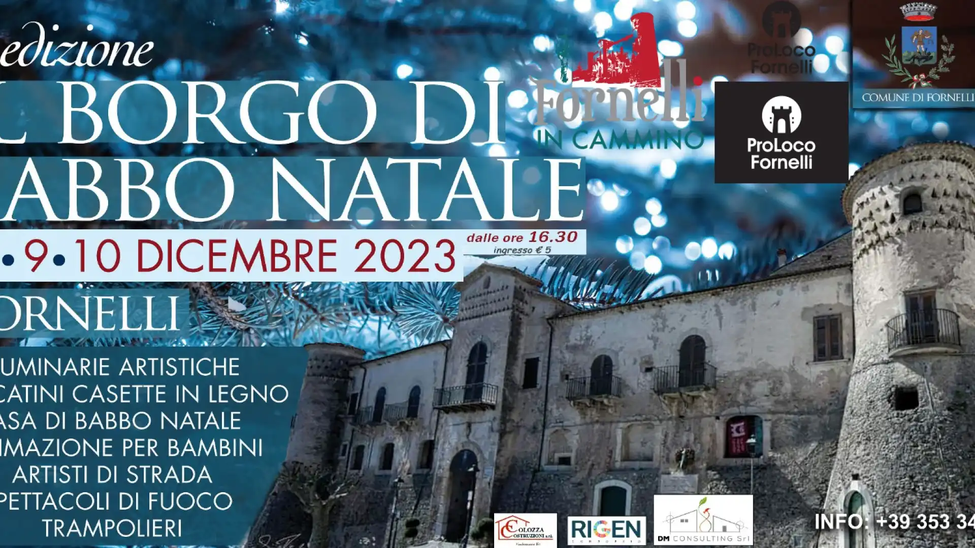 Fornelli: week end da non perdere con Il Borgo di Babbo Natale